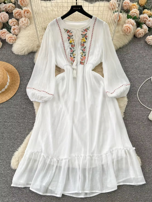 Naafia Embroidery dress (2 Colors)