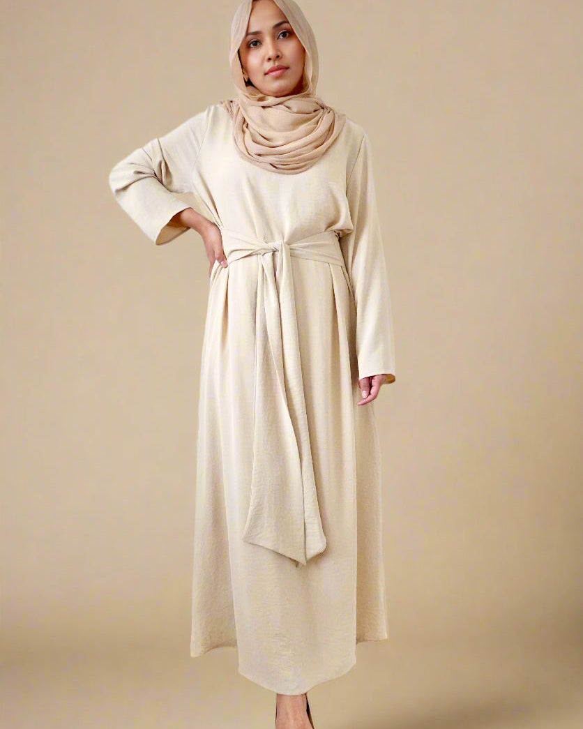 Talia Waist Tie Flowy Dress(6 Colors)