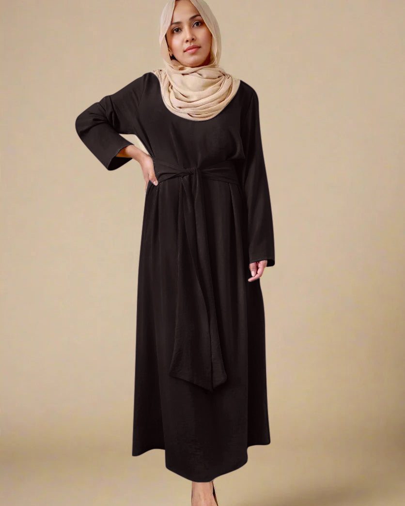 Talia Waist Tie Flowy Dress(6 Colors)