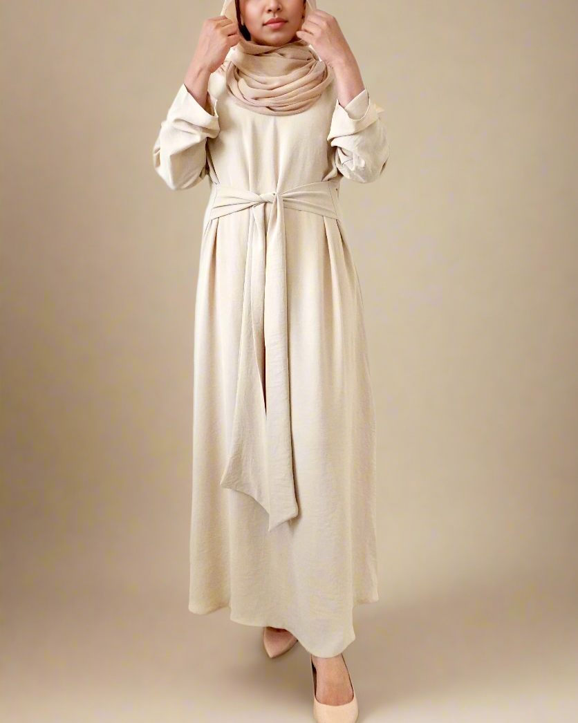 Talia Waist Tie Flowy Dress(6 Colors)