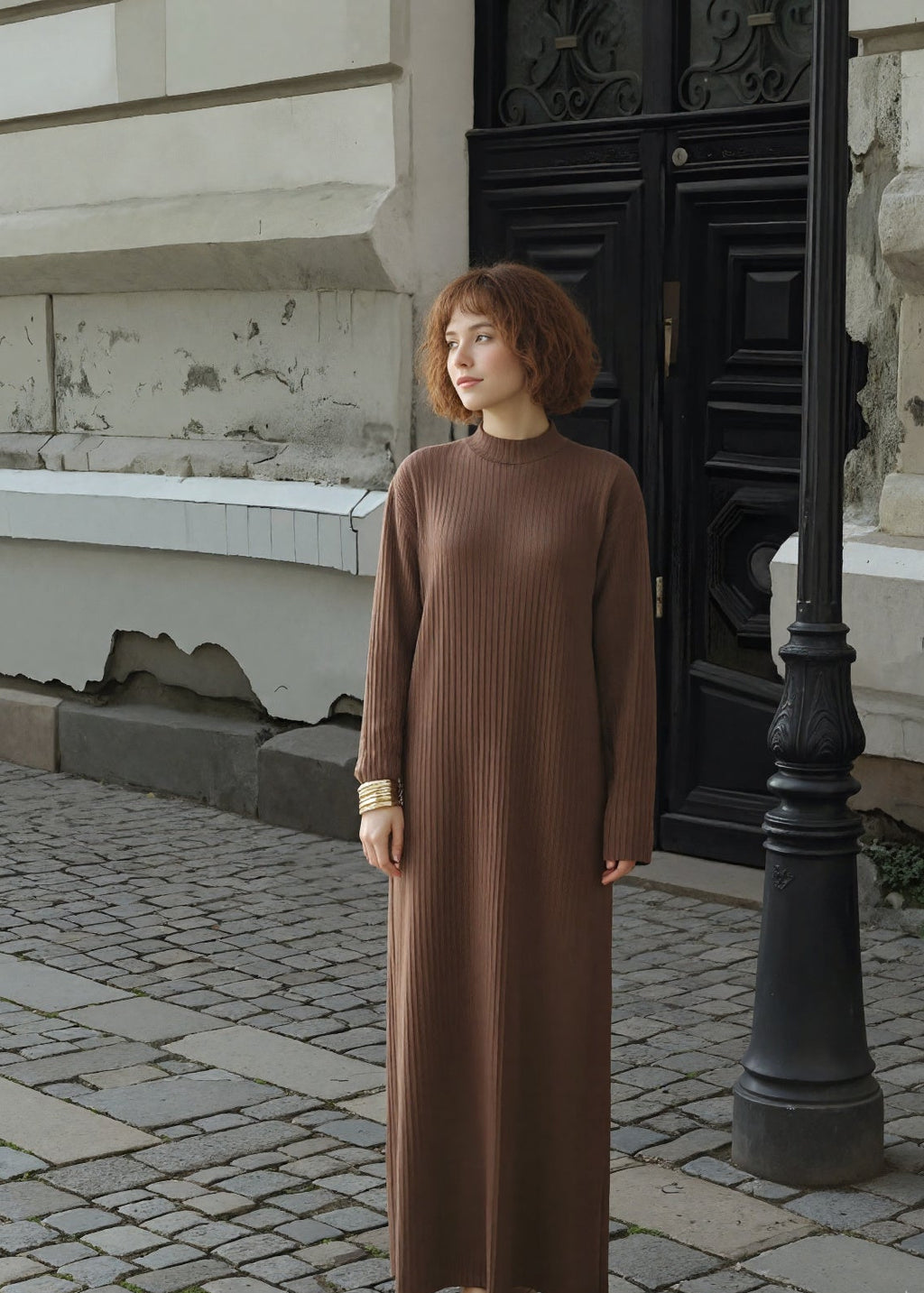 Heba Lightweight Knit Abaya Dress (8 Colors)