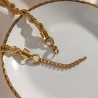 Leonie Twisted Rope Chain Necklace & Bracelet Set