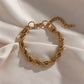 Leonie Twisted Rope Chain Necklace & Bracelet Set