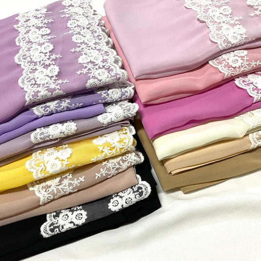 Yasenia Lace Hijab(27 Colors)