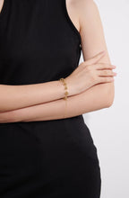 Renata Gold plated Chained Necklace& Bracelet Set.