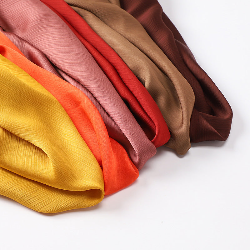 Silk crepe hijabs (15 Colors)