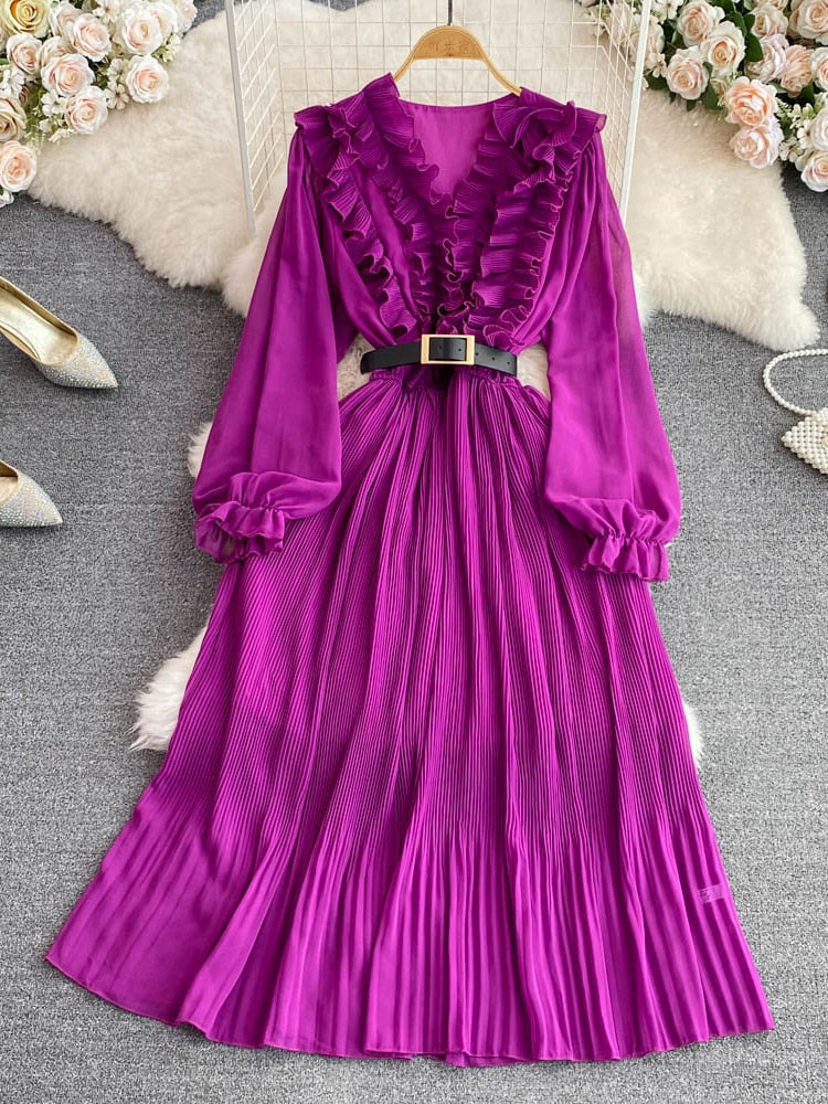 Aaliyah Pleated Dress(6 Colors)