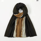 Falisha Pleated Mixed shaded Crinkle Cotton viscose Hijabs (7 Colors)