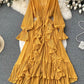 Mahafrin Chiffon Pleated Long Dress( 7 colors)