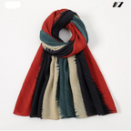 Falisha Pleated Mixed shaded Crinkle Cotton viscose Hijabs (7 Colors)