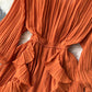 Mahafrin Chiffon Pleated Long Dress( 7 colors)