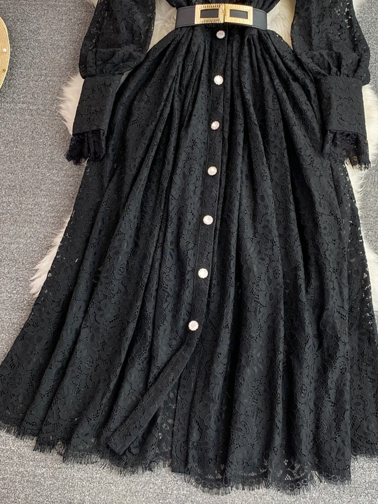 Tahrin single breasted Button Dress