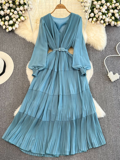 Ishwa Draped Long Dress(6 Colors)