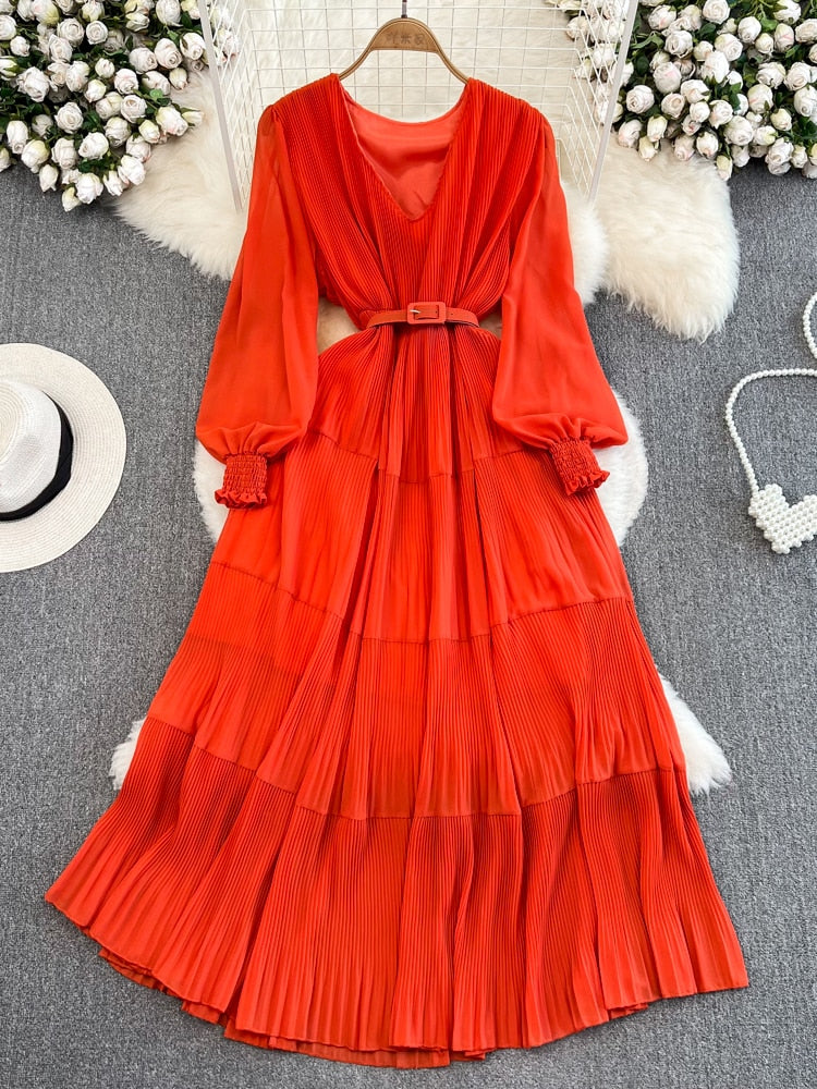 Ishwa Draped Long Dress(6 Colors)