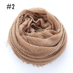 Soft crinkle Hijab(60 colors)