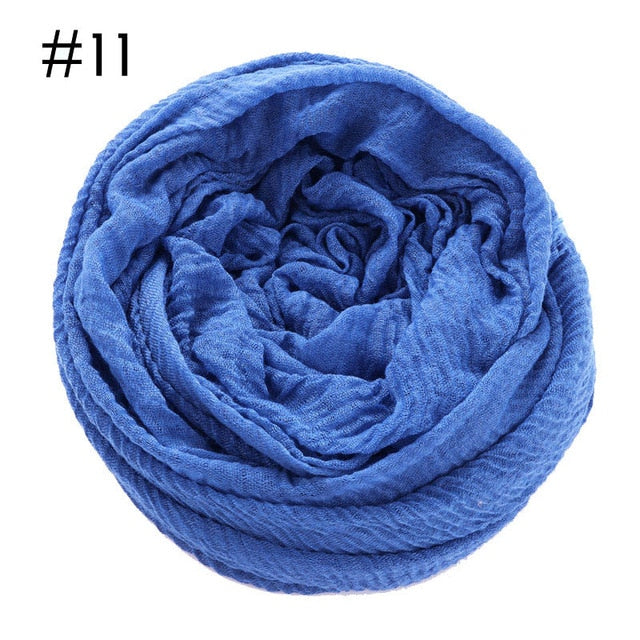 Soft crinkle Hijab(60 colors)
