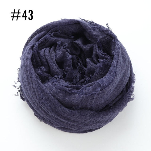 Soft crinkle Hijab(60 colors)