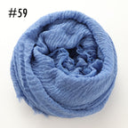 Soft crinkle Hijab(60 colors)