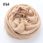Soft crinkle Hijab(60 colors)