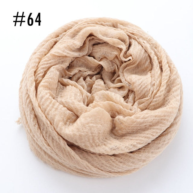 Soft crinkle Hijab(60 colors)