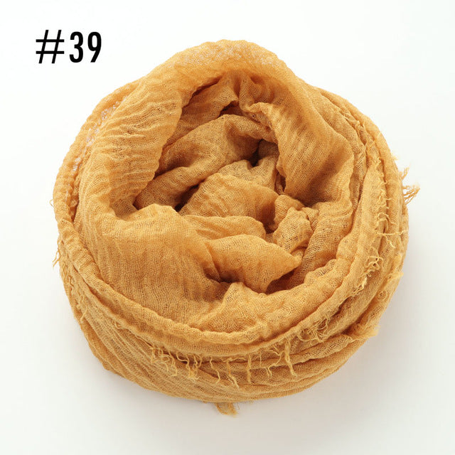 Soft crinkle Hijab(60 colors)
