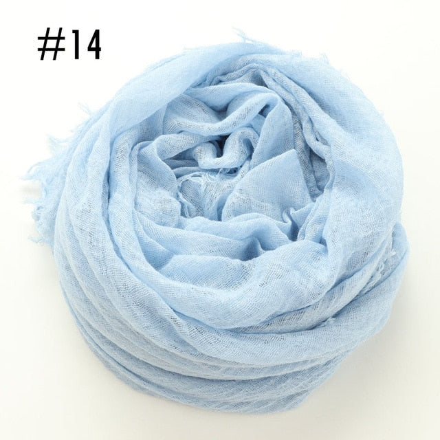 Soft crinkle Hijab(60 colors)