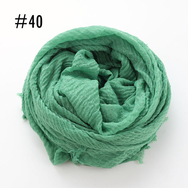 Soft crinkle Hijab(60 colors)