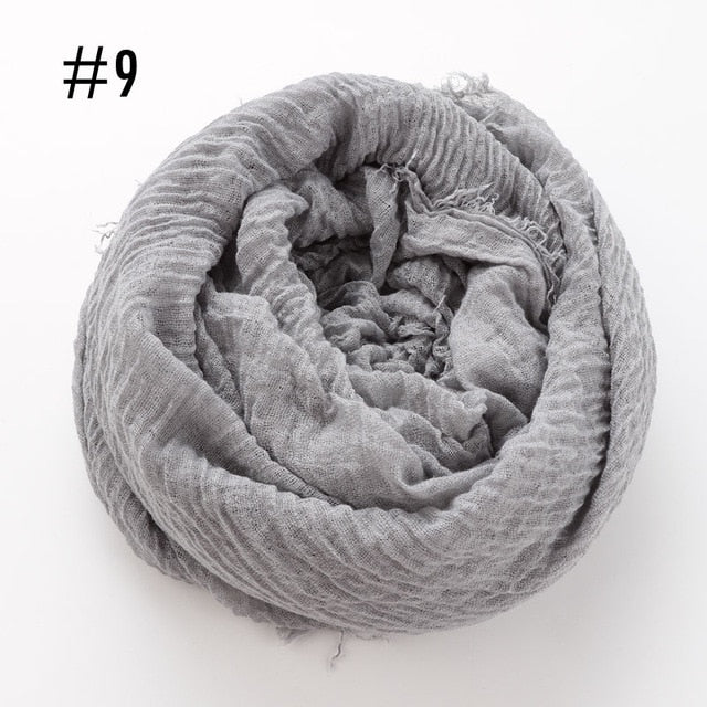 Soft crinkle Hijab(60 colors)