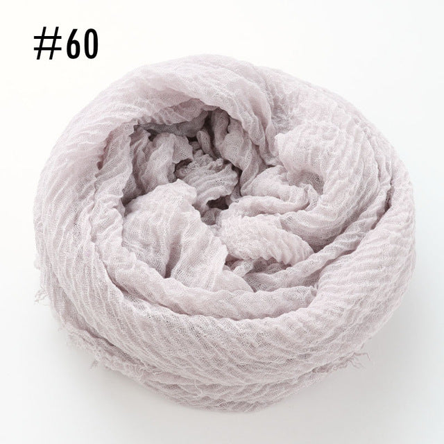 Soft crinkle Hijab(60 colors)