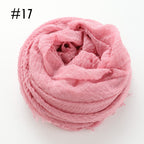 Soft crinkle Hijab(60 colors)