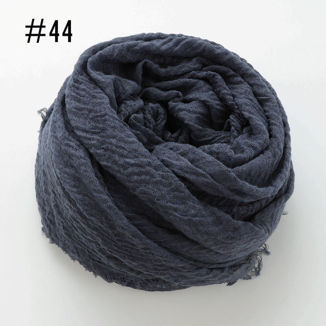 Soft crinkle Hijab(60 colors)