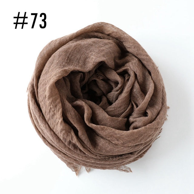 Soft crinkle Hijab(60 colors)