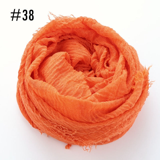 Soft crinkle Hijab(60 colors)
