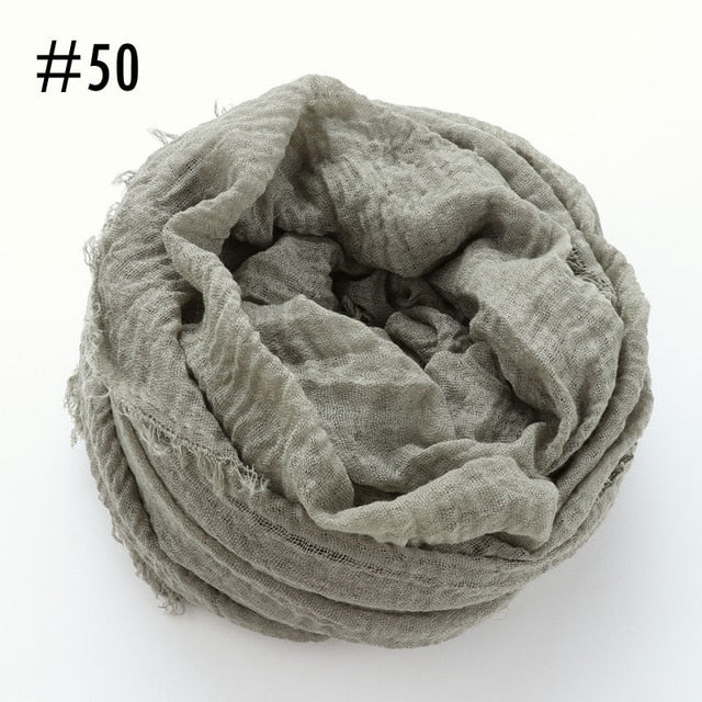 Soft crinkle Hijab(60 colors)