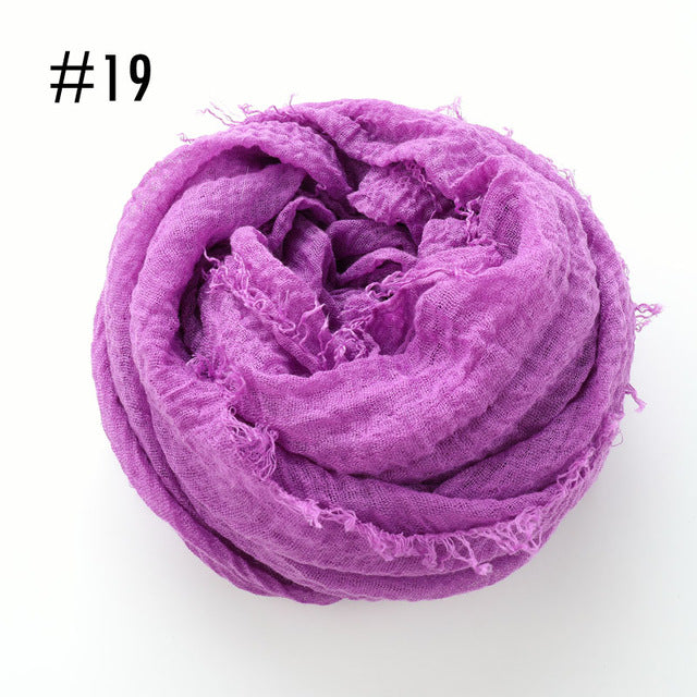 Soft crinkle Hijab(60 colors)