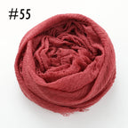 Soft crinkle Hijab(60 colors)