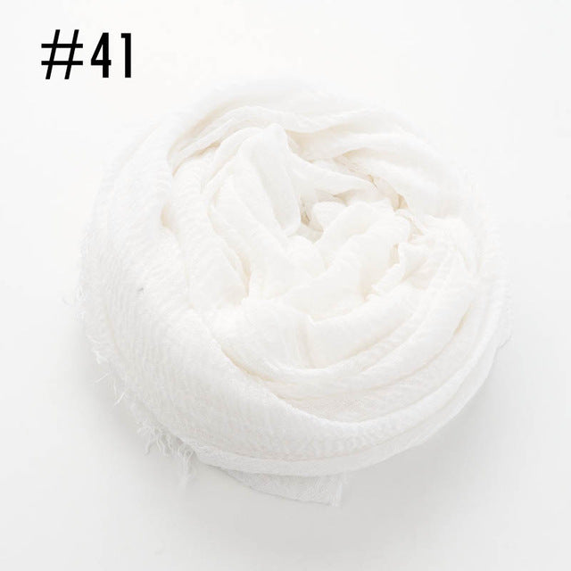 Soft crinkle Hijab(60 colors)