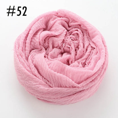 Soft crinkle Hijab(60 colors)