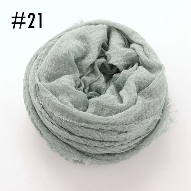 Soft crinkle Hijab(60 colors)