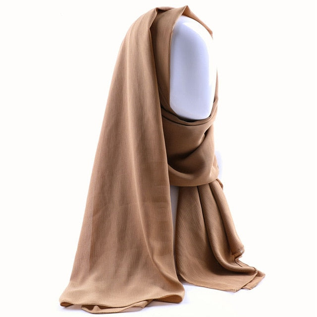 Crepe Chiffon Hijab (26 colors)