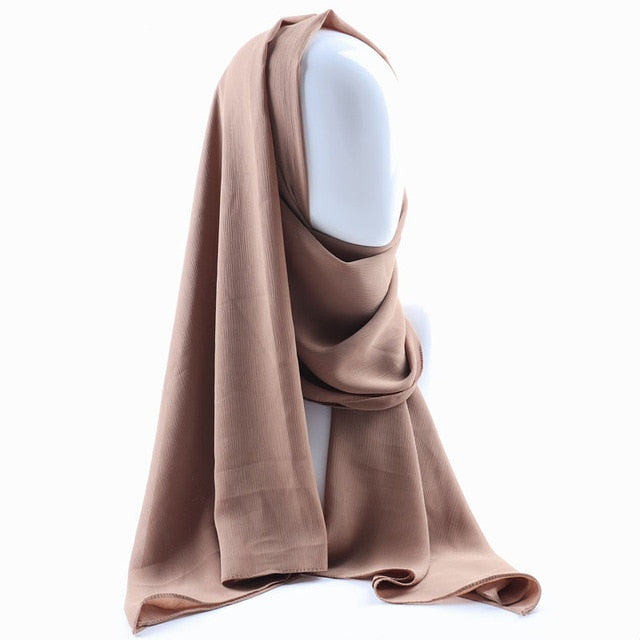 Crepe Chiffon Hijab (26 colors)