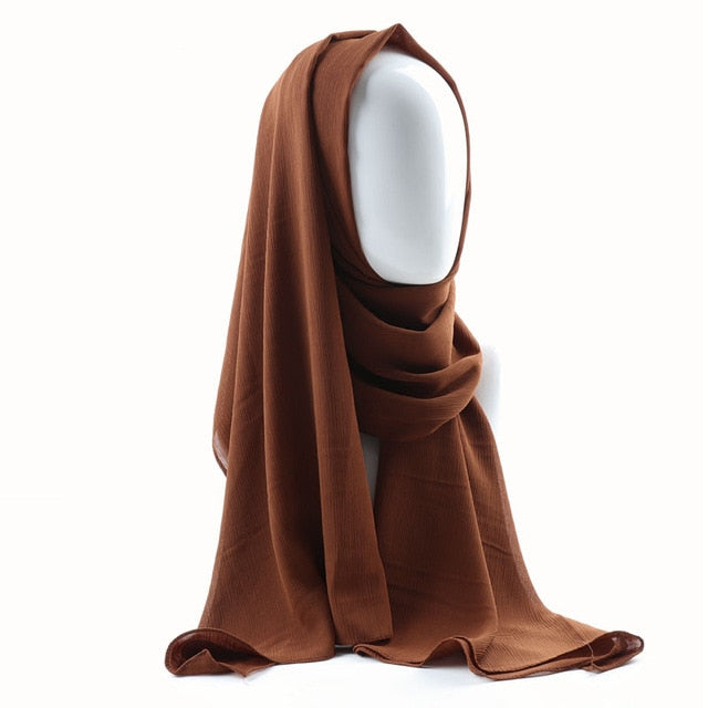 Crepe Chiffon Hijab (26 colors)