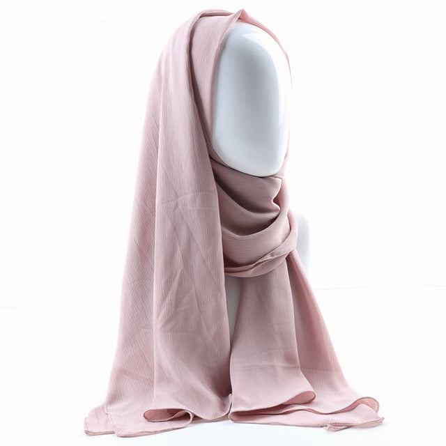 Crepe Chiffon Hijab (26 colors)