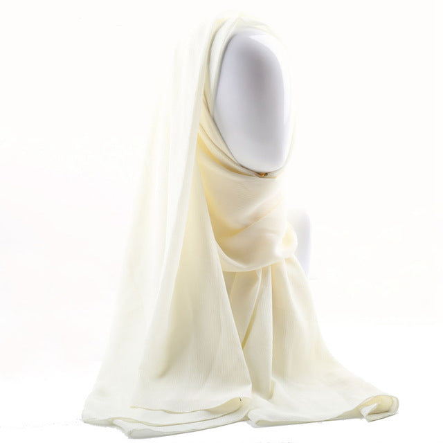 Crepe Chiffon Hijab (26 colors)