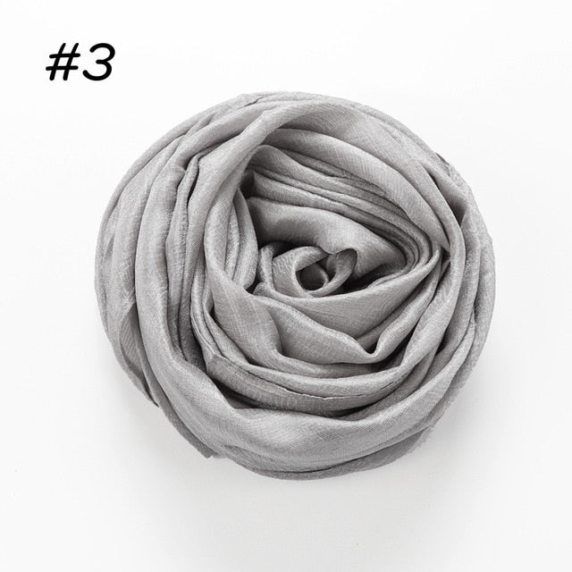 Linen Silk Hijab (30 Colors)