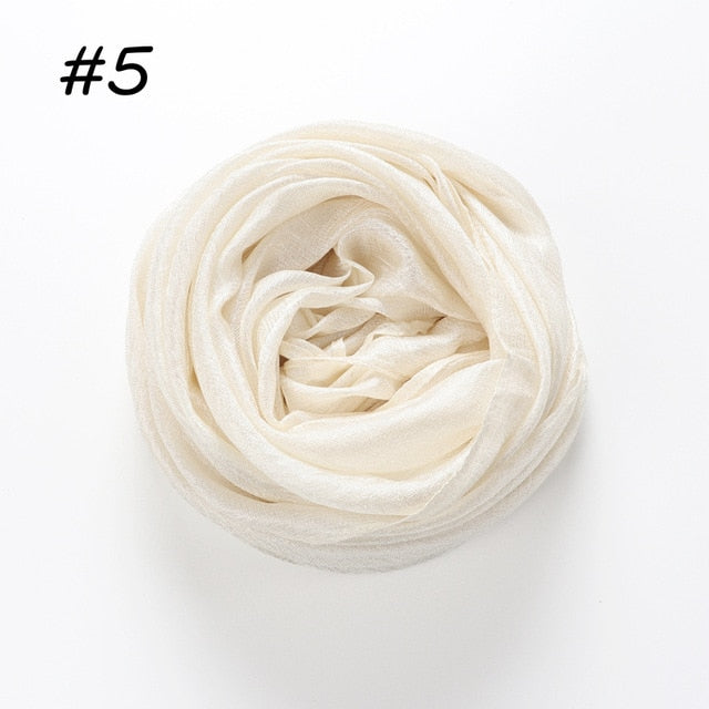 Linen Silk Hijab (30 Colors)