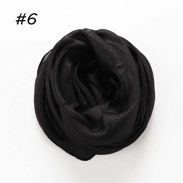 Linen Silk Hijab (30 Colors)
