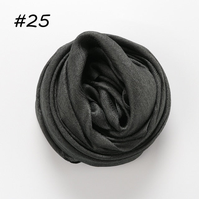 Linen Silk Hijab (30 Colors)