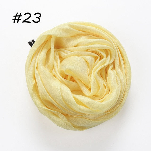 Linen Silk Hijab (30 Colors)