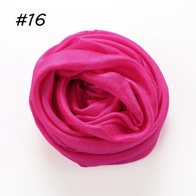 Linen Silk Hijab (30 Colors)